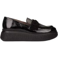 Wonders for woman. A-5203_2025_5792 XFLY 03 Black Leather Loafers (39), 3 to 5 cm, None, Casual