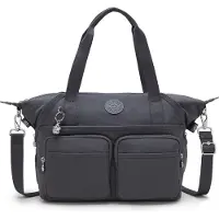 Kipling Basic Elevated New Art Olkalaukku 49 cm Kannettavan tietokoneen taskun syvyys Harmaa