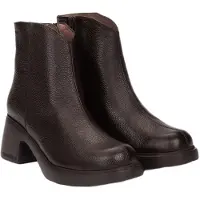 Wonders for woman. E-7125_5078_12298 Flytres brown leather ankle boots 25 (36), 5 to 8 cm, Zip, Casual