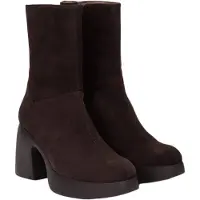 Wonders for woman. H-49101_5713_9332 Lady 101 Brown Leather Ankle Boots (39), 5 to 8 cm, Split Leather, Zip, Casual