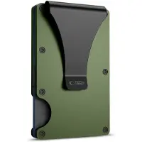 Tech-Protect Thorn RFID-korttikotelo / lompakko - sotilasvihreä