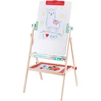 Hape käännettävä 2 puoleinen piirustusteline tarvikkeilla