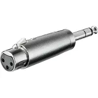 Pro XLR Adapter 3pin XLR F - Jack m