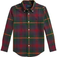 Ralph Lauren Kauluspaita - Green/Punainen Multi - - 6 v (116) - Kauluspaidat