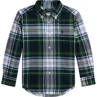 Ralph Lauren Kauluspaita - White/Green Multi - - 10-12 v (140-152) - Kauluspaidat