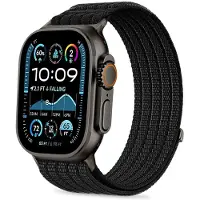 TechProtection Nylon Sport Strap for Apple Watch 44 / 45 / 46 / 49 mm - Black
