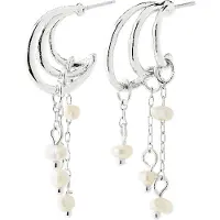 Pilgrim Lunith Earrings Silver-Plated - Silver - ONE SIZE