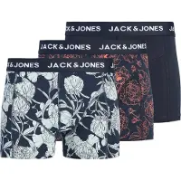 Jack & Jones Jacabstract Flower Trunks 3 Pack - Navy - L
