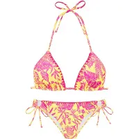 Venice beach Bikini keltainen / vaaleanpunainen