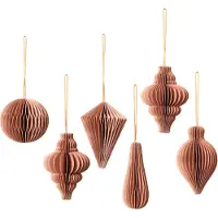 Broste Copenhagen Christmas mix joulukoriste 6-pack Dusty pink