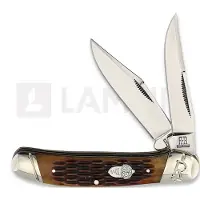 Rough Ryder Copperhead Amber Jigged Bone linkkuveitsi