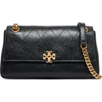Tory Burch Charlie Quilted Small Shoulder Bag - Black - ONE SIZE