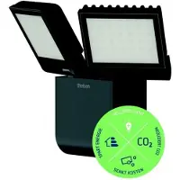 Theben Led ulkoseinävalaisin theLeda S17-100L, Musta, Synteettinen materiaali