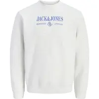 Jack & Jones Jorfrederiksberg Branding Sweat Cn Fst - White - S