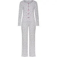 LASCANA Pyjama vihreä / roosa / tumma pinkki / valkoinen