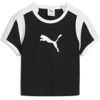 Puma Graphic Slim Ringer Baby Tee Women, koko Large