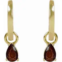 Sno of sweden Trinity Drop Pendant Ring Ear Brown Onesize