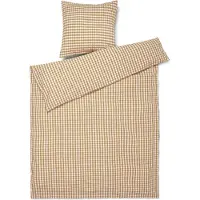 Juna Bæk&Bølge Sengetøj 140X220 Cm Karamel/Off-White Dk - Beige - 220 CM