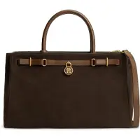 Tommy Hilfiger American Icon Tote Suede - Brown - ONE SIZE