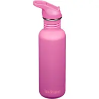 Klean Kanteen Classic 800 ml (W/ Flip Seal Sport Cap and Straw) Rose Violet Pullot 800 ml