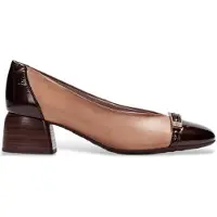 Hispanitas for woman. BHI264922 Brown Varsovia Leather Shoes (41), 1 to 3 cm, None, Classic