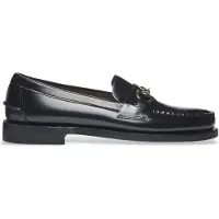Sebago for man. 7001570 Classic Joe Leather Moccasins black (41), Flat, 1 to 3 cm, None, Casual, Party
