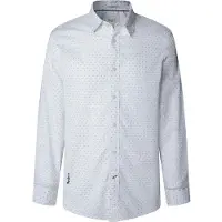 Pepe Jeans for man. PM3090837 Shirt Craig white (S), Casual, Cotton, Long sleeve