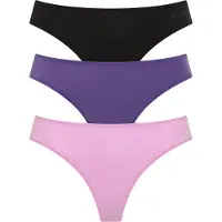 LASCANA Stringit lila / vaaleanpunainen / musta