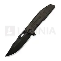 We Knife Barracks Limited Edition WE25078-2, Blackwashed Böhler M390, Bronze Titanium, pocket knife