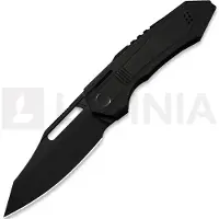 We Knife Bogey kääntöveitsi, Black Titanium, Black Stonewash