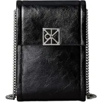 Calvin Klein Emblem Phone Crossbody - Black - ONE SIZE