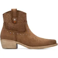 Refresh for woman. 17504202-CAMEL Ankle boots 175042 brown (38), 3 to 5 cm, Zip, Casual