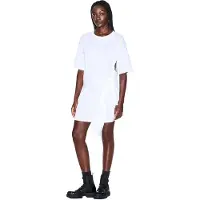 Armani Exchange for woman. XW002085AF10356U0002 White shirt dress (XL), Casual, Cotton, Short sleeve
