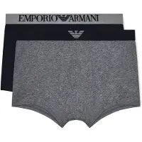 Emporio Armani for man. EM000252_AF18881 Set 2 Boxer shorts grey, navy (L), Homewear, Cotton