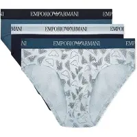 Emporio Armani for man. EM000256_AF20671 Set 3 briefs Day blue, navy (L), Homewear, Cotton