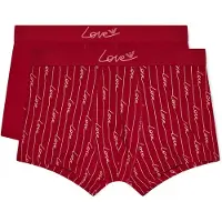 Emporio Armani for man. EM001014_AF19049 Set 2 Boxers Cut red (S), Homewear, Cotton, Burgundy