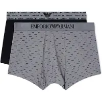 Emporio Armani for man. EM001014_AF18885 Set 2 Boxer shorts grey, black (L), Homewear, Cotton