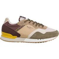 Pepe Jeans for man. PMS400030 London Soft green trainers (46), Flat, Laces, Casual