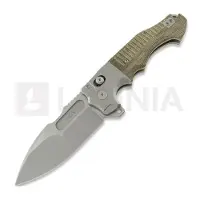 Andre de Villiers Bullshark Titanium kääntöveitsi, Micarta