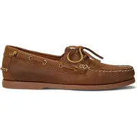 Ralph Lauren Ftw for man. 803932219002 Merton brown leather boat shoes (48), Flat, Laces, Casual, Classic