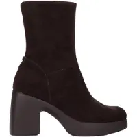 Wonders for woman. H-49101_5713_9332 Lady 101 Brown Leather Ankle Boots (39), 5 to 8 cm, Split Leather, Zip, Casual