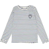 Minymo T-Shirt Ls Y/D Rib - Blue - 128
