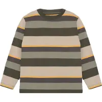Minymo T-Shirt Ls Y/D - Khaki green - 116