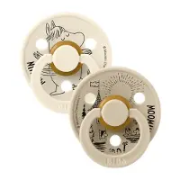 BIBS X Moomins Snorkmaiden 2 Kpl:n Lateksinen Tutti-pakkaus Ivory Ivory 6-18 M Valkoinen 6-18 M Pojat, Tytöt
