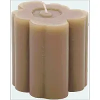Marimekko Unikko Shape Candle 9Cm - Beige - 9X9