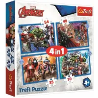 Trefl AVENGERS Palapelisetti 4 in 1 Kostajat
