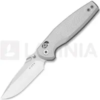 Kizer Cutlery Khamsin V3791A3, Satin Nitro-V, Light Gray Aluminum pocket knife, Maksim Epifantsev design