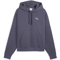 Puma Ess Cat Logo Oversized Boxy Fl Hoodie - Navy - L