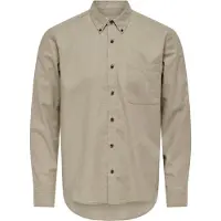 Only & Sons Onsjupiter Reg Fit Ls Shirt Noos - Beige - XXL