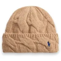 Ralph Lauren for woman. 455P18125003 Beige striped wool-blend hat (OSFA), Casual